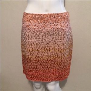 Anthropologie HD in Paris Ombré Petal Pencil Skirt